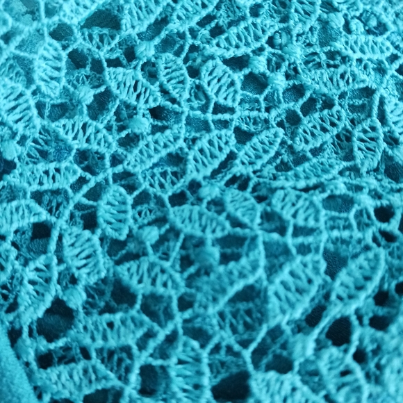 Worthington • Women's Plus Size Knit Lace Detail Flutter Sleeve Tunic Blouse - Picture 14 of 16